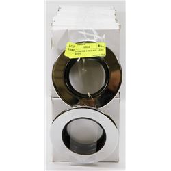22 NEW CHROME 4 INCH POT  LIGHT TRIM RINGS