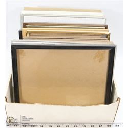 BOX OF ASSORTED PICTURE FRAMES