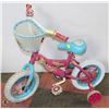 PRINCESS BIKE WITH TRAINING WHEELS 12" TIRE