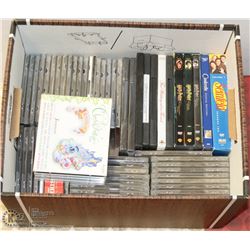 ESTATE BOX OF ASSORTED CDs AND DVDs