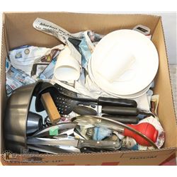 ESTATE BOX OF MISC KITCHEN ITEMS