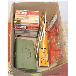 ESTATE BOX WITH GUITAR STAND, SECURITY LIGHT,