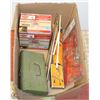 ESTATE BOX WITH GUITAR STAND, SECURITY LIGHT,