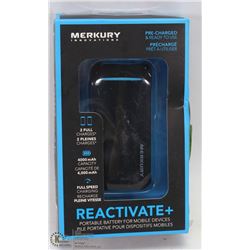 REACTIVATE PLUS PORTABLE BATTERY FOR MOBILE DEVICE