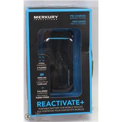 REACTIVATE PLUS PORTABLE BATTERY FOR MOBILE DEVICE