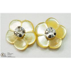 4) 14K GOLD DIAMOND 2 IN 1 EARRINGS