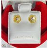 Image 2 : 4) 14K GOLD DIAMOND 2 IN 1 EARRINGS