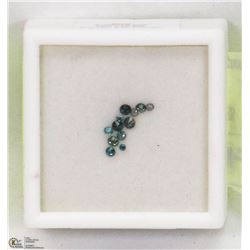 12) BLUE DIAMOND GEMSTONES