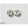 Image 1 : 16) 14K GOLD CUBIC ZIRCONIA STUD EARRINGS