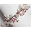 Image 3 : 17) STERLING SILVER FRESHWATER PEARL BRACELET