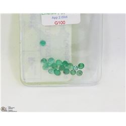 18) GENUINE EMERALD GEMSTONE