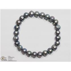 23) FRESH WATER PEACOCK PEARL FLEXIBLE BRACELET