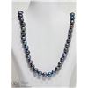 Image 1 : 28) ST. SILVER FRESHWATER PEACOCK PEARL NECKLACE