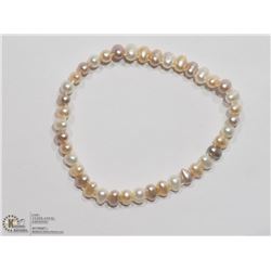 30) FRESHWATER PEACH PEARL FLEXIBLE BRACELET
