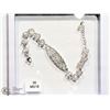 Image 1 : 36) STERLING SILVER CUBIC ZIRCONIA BRACELET