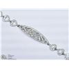 Image 3 : 36) STERLING SILVER CUBIC ZIRCONIA BRACELET