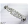 Image 5 : 36) STERLING SILVER CUBIC ZIRCONIA BRACELET