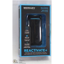 REACTIVATE PLUS PORTABLE BATTERY FOR MOBILE DEVICE