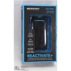 REACTIVATE PLUS PORTABLE BATTERY FOR MOBILE DEVICE