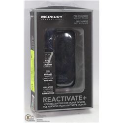 REACTIVATE PLUS PORTABLE BATTERY FOR MOBILE DEVICE