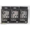 Image 1 : LOT OF 3 HI FIDELITY 3.5MM EARBUD HEADPHONES