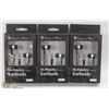 Image 1 : LOT OF 3 HI FIDELITY 3.5MM EARBUD HEADPHONES