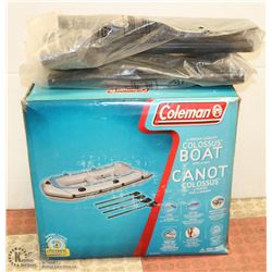 COLEMAN 4 PERSON COLOSSUS BOAT WITH OARS