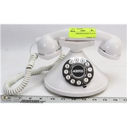 WHITE MEIROPOLIS PHONE (PLUG IN TYPE)