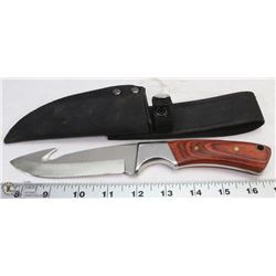HUNTING KNIFE WITH GUT HOOK,