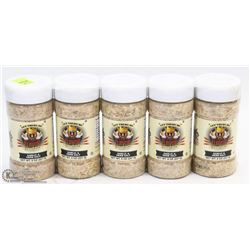 5 JARS OF GARLIC AND HERB SALT