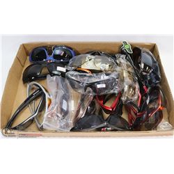 FLAT OF OVER 2 DOZENS PARIS OF FASHION SUNGLASSES