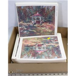 HUNDREDS OF LEN GARON LITHOGRAPHS