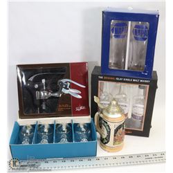 NEW EZPULL ALLEY LEVER CORKSCREW 3 PC