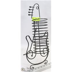 BLACK METAL GUITAR SHAPED 12 CD TABLE TOP