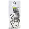 Image 1 : BLACK METAL GUITAR SHAPED 12 CD TABLE TOP