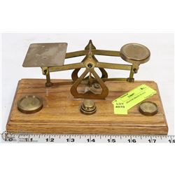 GOLD ASSAYER BRASS SCALE