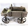 Image 1 : WOOD BUCKBOARD WAGON ON WHEELS -
