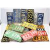 Image 1 : FLAT OF 50+ VINTAGE CANADIAN LICENSE PLATES