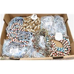 LARGE FLAT OF ASSORTED NECKLACES