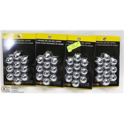 LOT OF 40 CHROME LUG NUT COVERS FOR A LARGE TRUCK