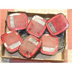 FLAT OF 6 TRAILER LIGHT ASSEMBLIES