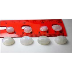 7 - LOT OF 8 NATURAL MOON STONE