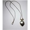 Image 1 : 15 - STERLING SILVER ETCHED HEART