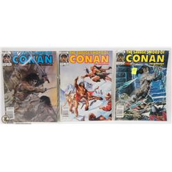 LOT OF 3 VINTAGE CONAN GRAPHIC NOVELS
