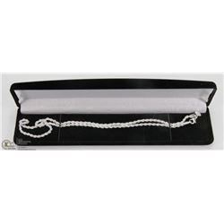 STERLING SILVER PLATED ROPE CHAIN