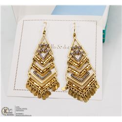 NEW STELLA & DOT HORIZON STATEMENT EARRINGS