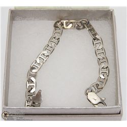 HEAVY LINK BRACELET STAMPED 925