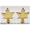 Image 1 : LOT OF 2 MAPLE LEAF FLAG POLE TOPPERS.