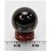 #28-BLACK OBSIDIAN POLISH SPHERE BALL 37MM