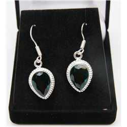 #59-CHROME DIOPSIDE GEMSTONE EARRINGS